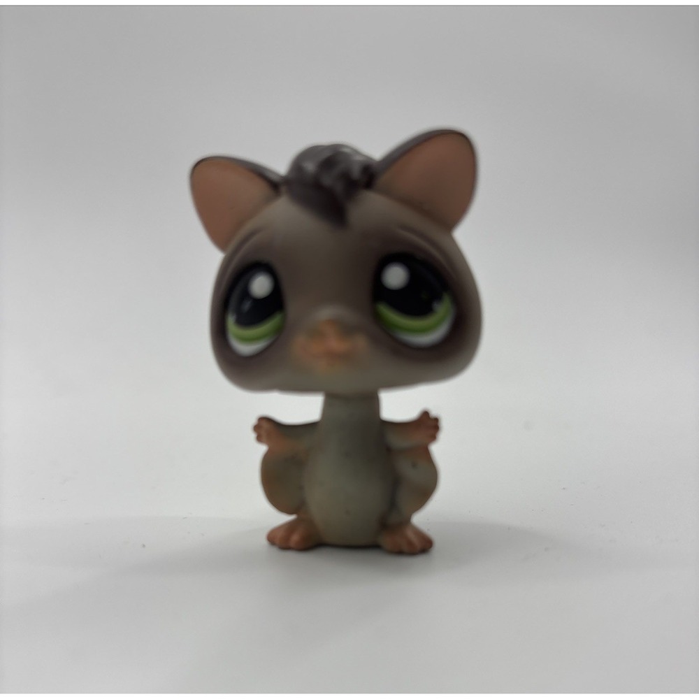 Littlest Pet Shop‎ #214 Sugar Glider Brown Green Eyes